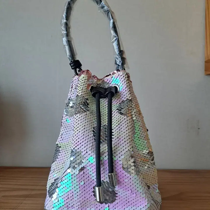 [SOLD OUT] 스팽글 미니 버킷백 토트백 새상품