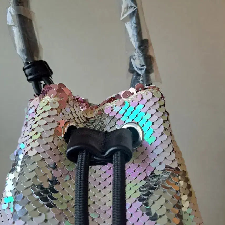 [SOLD OUT] 스팽글 미니 버킷백 토트백 새상품