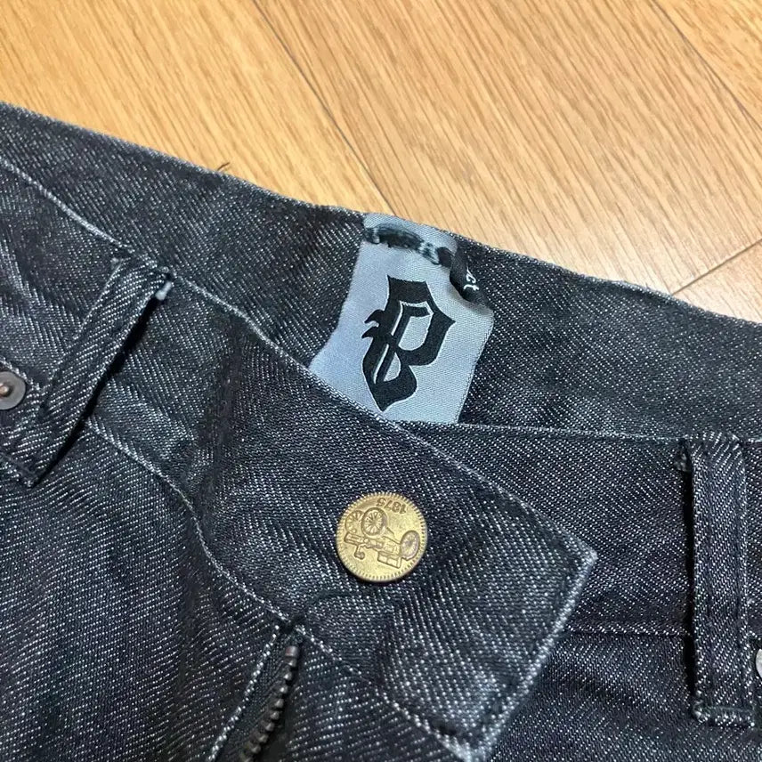[SOLD OUT] 블랙아웃 카펜터 블랙 데님 팬츠 M
