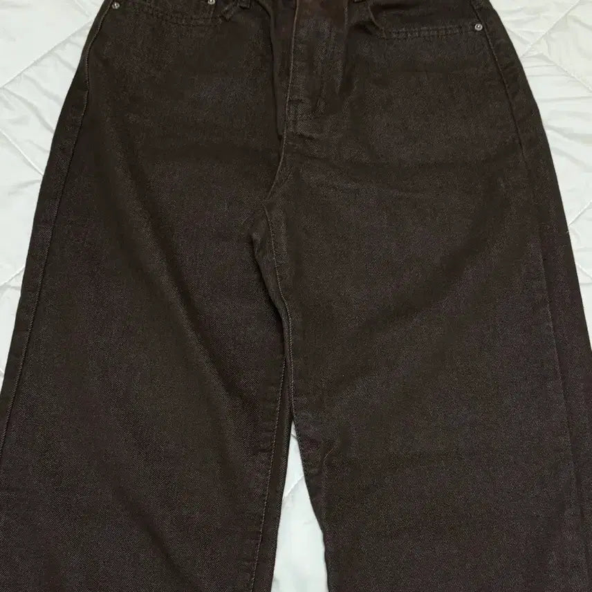 [BUNJANG] Brown Raw Denim Pants / 브라운 생지 데님 팬츠 바지