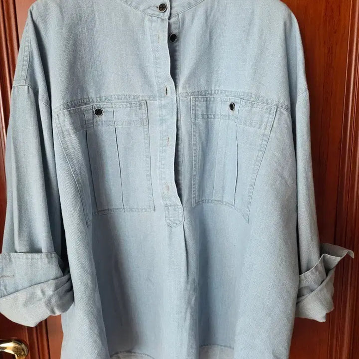 [BUNJANG] Denim Shirt - Blue / 데님 셔츠 블루