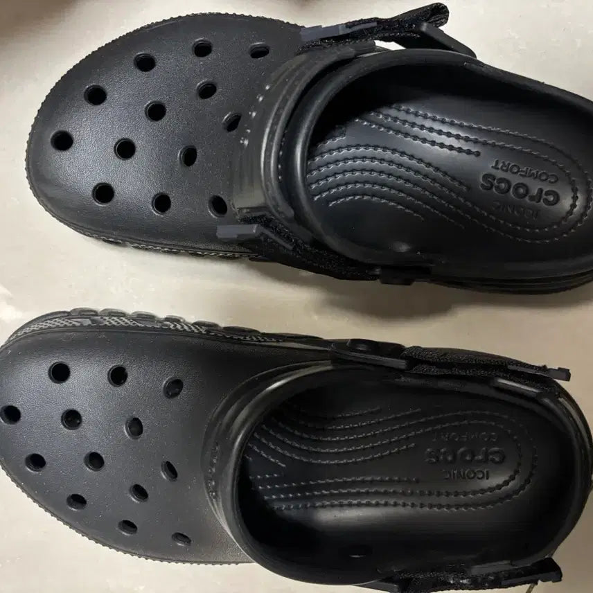 [BUNJANG] Crocs Duet Max II Clog Black 250 / 크록스 듀엣 맥스 II 클로그 블랙 검은색 250