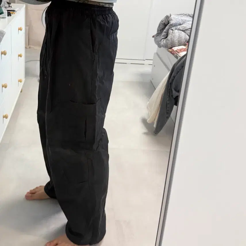 [BUNJANG] Black Cargo Wide Pants / 느좋 블랙 카고 와이드팬츠