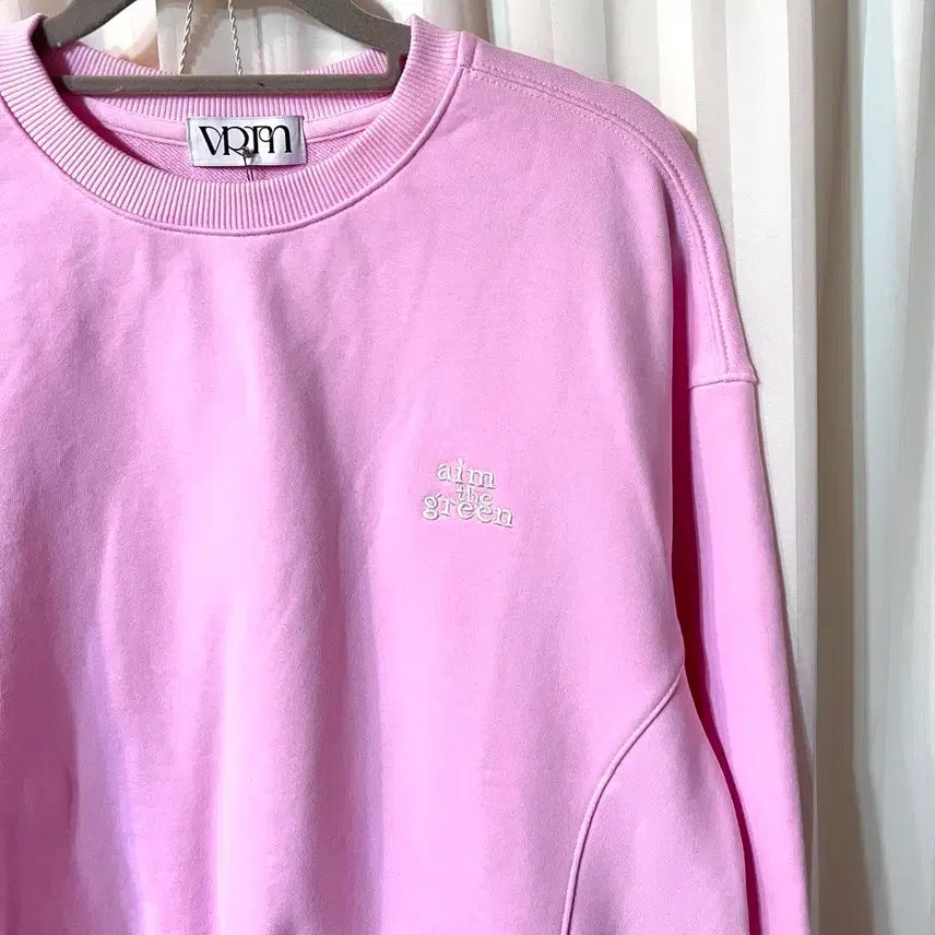 [BUNJANG] VRM Pink Sweatshirt / (새상품) VRM 핑크 맨투맨 55-66반 티셔츠