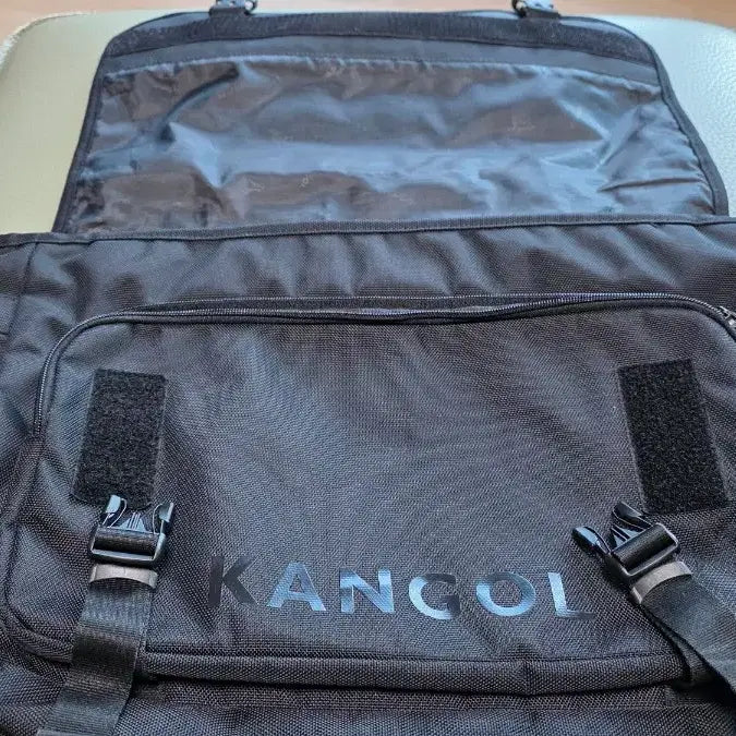 [BUNJANG] Kangol Messenger Bag + Mini Pouch / 캉골 블랙 메신저백 + 미니 파우치
