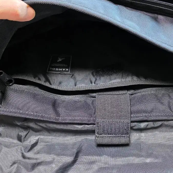 [BUNJANG] Kangol Messenger Bag + Mini Pouch / 캉골 블랙 메신저백 + 미니 파우치