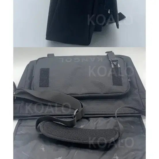 [BUNJANG] Kangol Messenger Bag + Mini Pouch / 캉골 블랙 메신저백 + 미니 파우치