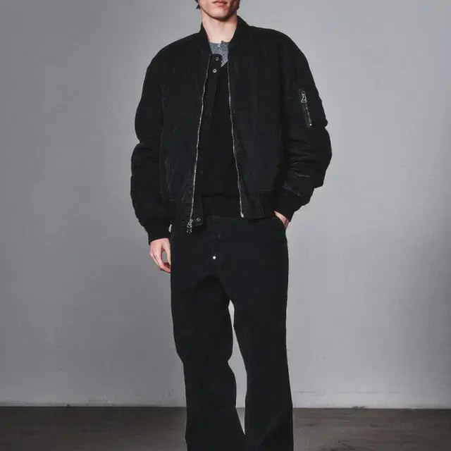 [BUNJANG] Artifacts Garment Dyed Reversible MA-1 Jacket / XL] 아트이프액츠 가먼트 다잉 리버시블  ma-1 블랙 판매합니다.