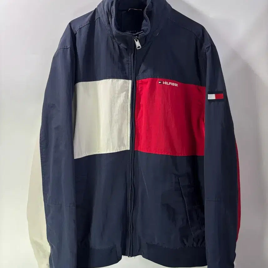 [BUNJANG] Tommy Hilfiger Big Logo Nylon Jacket / (XL) 타미힐피거 빅로고 나일론 자켓 9.9