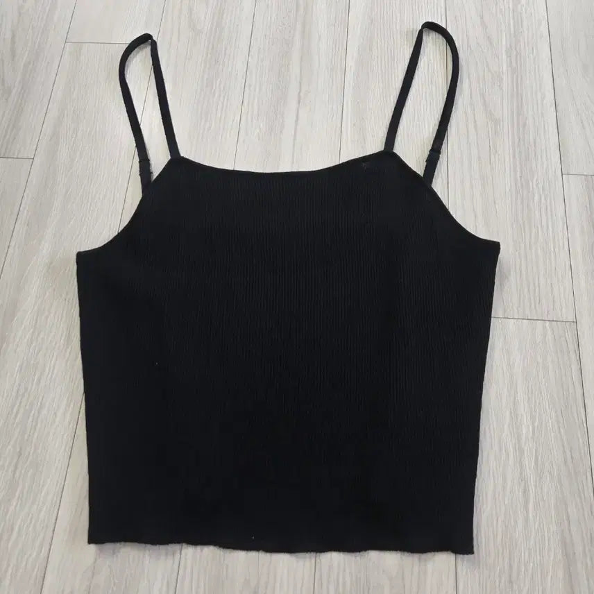 [BUNJANG] Frontrow Cardigan and Sleeveless Set Black (S) / 프론트로우 브이넥 가디건 슬리브리스 세트 블랙