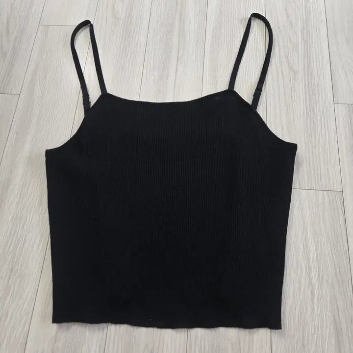 [BUNJANG] Frontrow Cardigan and Sleeveless Set Black (S) / 프론트로우 브이넥 가디건 슬리브리스 세트 블랙