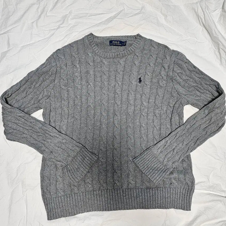 [BUNJANG] Polo Ralph Lauren Cable Knit Sweater / 폴로랄프로렌 케이블 니트 꽈배기 니트 스웨터 M