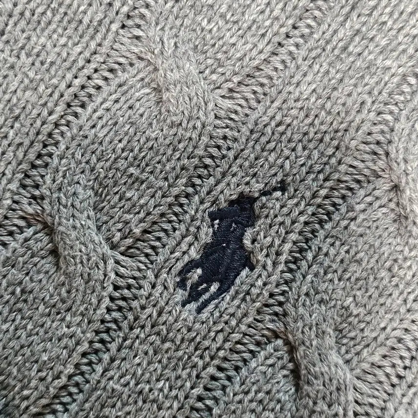 [BUNJANG] Polo Ralph Lauren Cable Knit Sweater / 폴로랄프로렌 케이블 니트 꽈배기 니트 스웨터 M