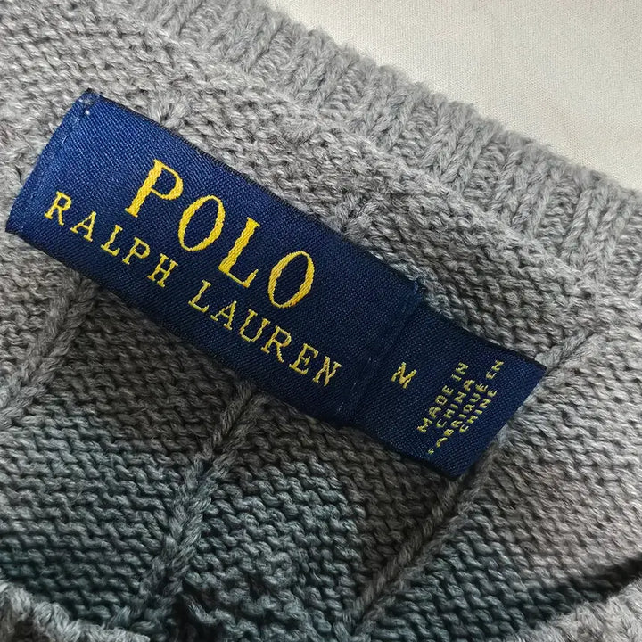 [BUNJANG] Polo Ralph Lauren Cable Knit Sweater / 폴로랄프로렌 케이블 니트 꽈배기 니트 스웨터 M