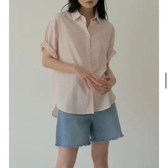 [BUNJANG] Ring Seoul Light Pink Shirt / 링서울 라이트핑크 셔츠