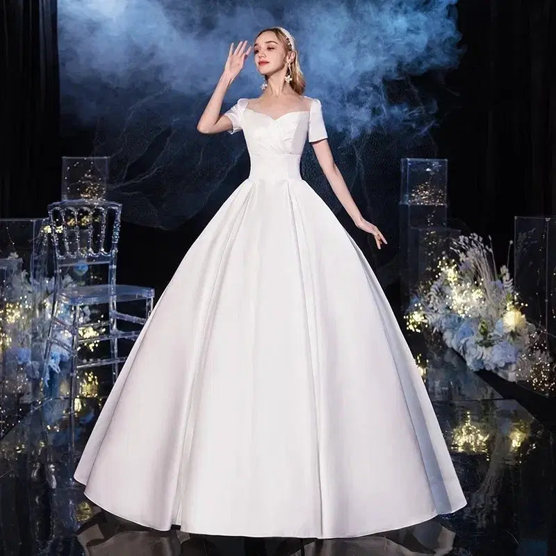 [BUNJANG] Silk A-Line Wedding Dress / 빅사이즈웨딩드레스 판매 99부터 그이상