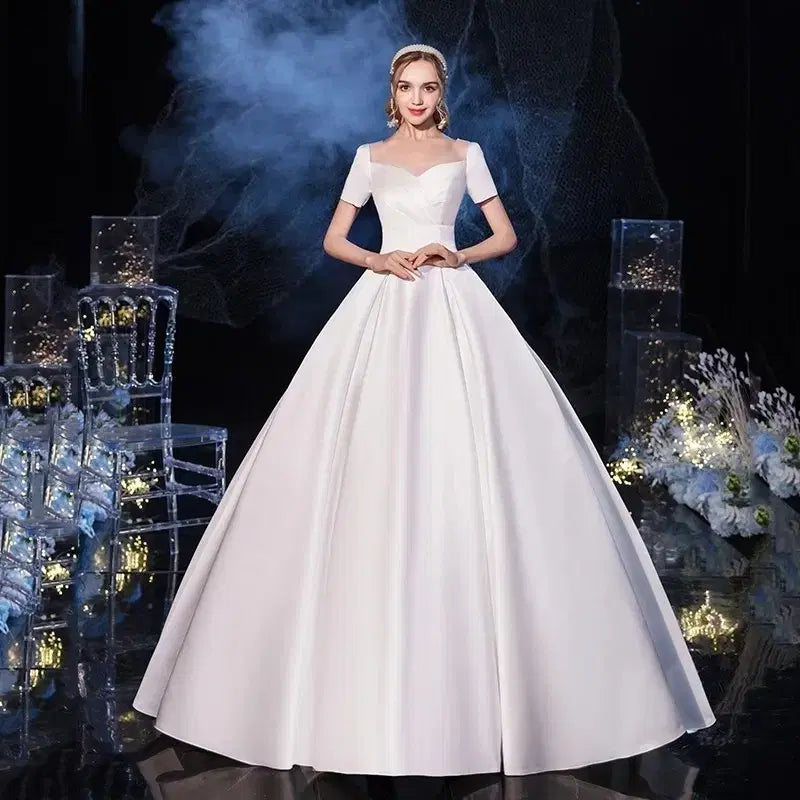[BUNJANG] Silk A-Line Wedding Dress / 빅사이즈웨딩드레스 판매 99부터 그이상