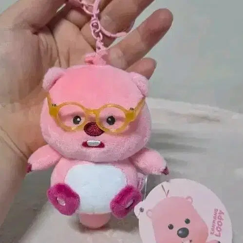 [BUNJANG] ZANMANG RUPPI Eyeglasses Keyring Doll / 잔망루피 안경 키링 인형 새상품
