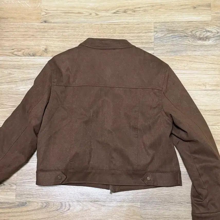 [BUNJANG] Suede Jacket Brown / 스웨이드 자켓 브라운