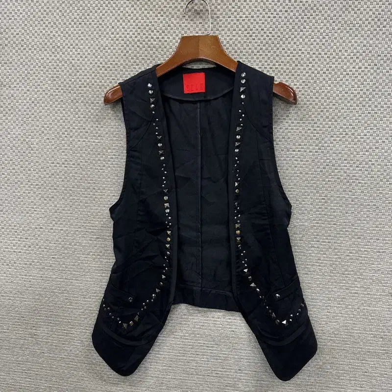 [BUNJANG] Elle Vintage Cubic Vest / 엘르 빈티지 큐빅 조끼 베스트 S M13509