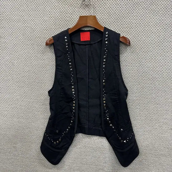 [BUNJANG] Elle Vintage Cubic Vest / 엘르 빈티지 큐빅 조끼 베스트 S M13509