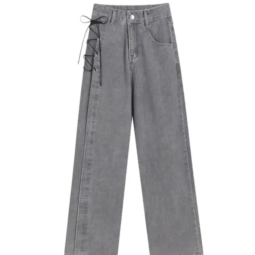 [BUNJANG] Tweedia Side Corset Denim Pants - Size S / 새)트위디아 사이드코르셋 데님팬츠 s