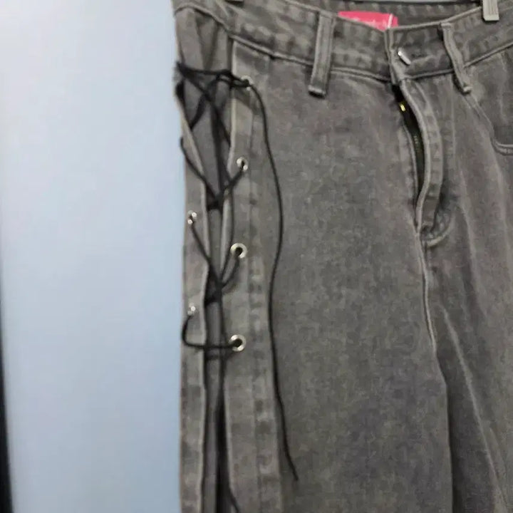 [BUNJANG] Tweedia Side Corset Denim Pants - Size S / 새)트위디아 사이드코르셋 데님팬츠 s