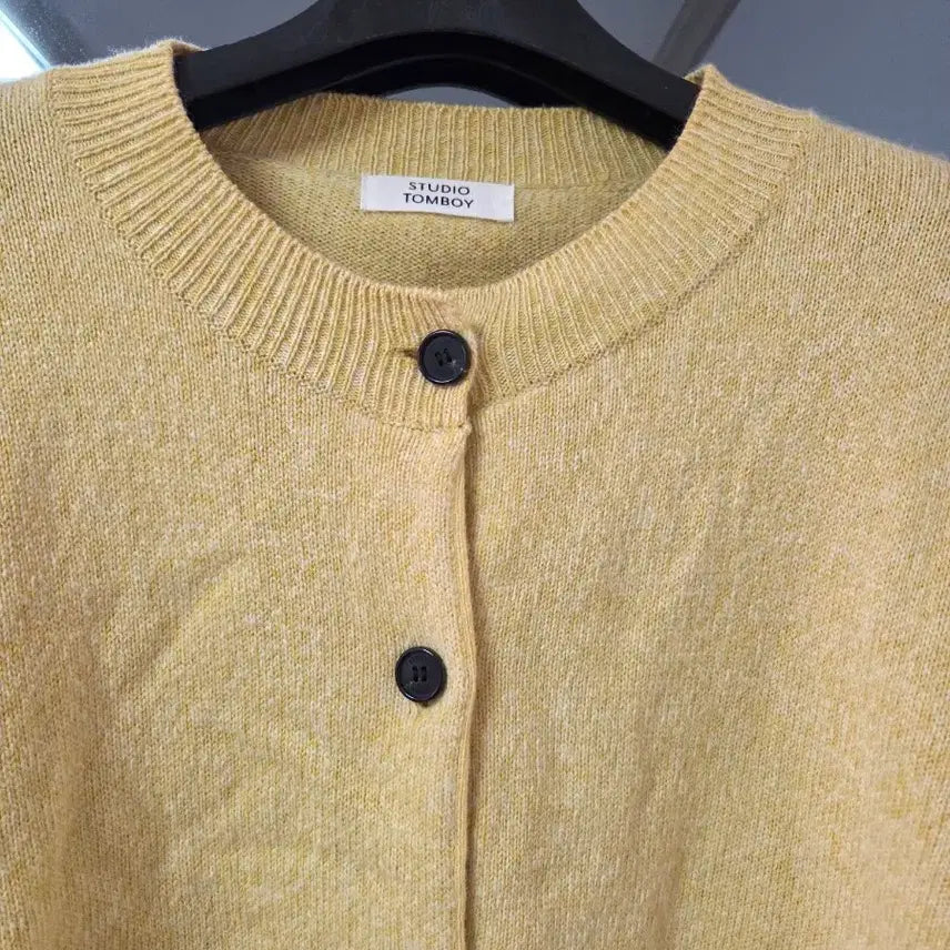 [BUNJANG] Studio Tomboy Yellow Knit Cardigan / 스튜디오톰보이 가디건