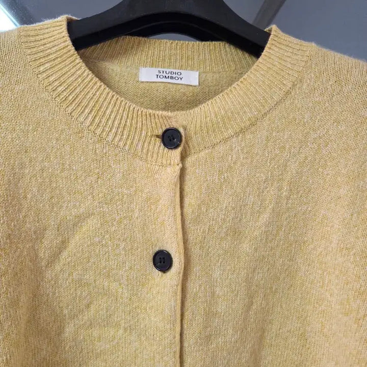 [BUNJANG] Studio Tomboy Yellow Knit Cardigan / 스튜디오톰보이 가디건