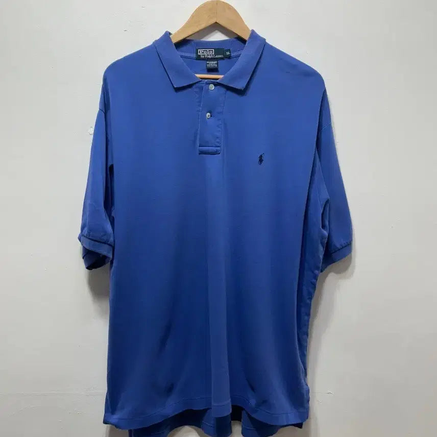 [SOLD OUT] 폴로 랄프로렌 블루 반팔 카라티 XL