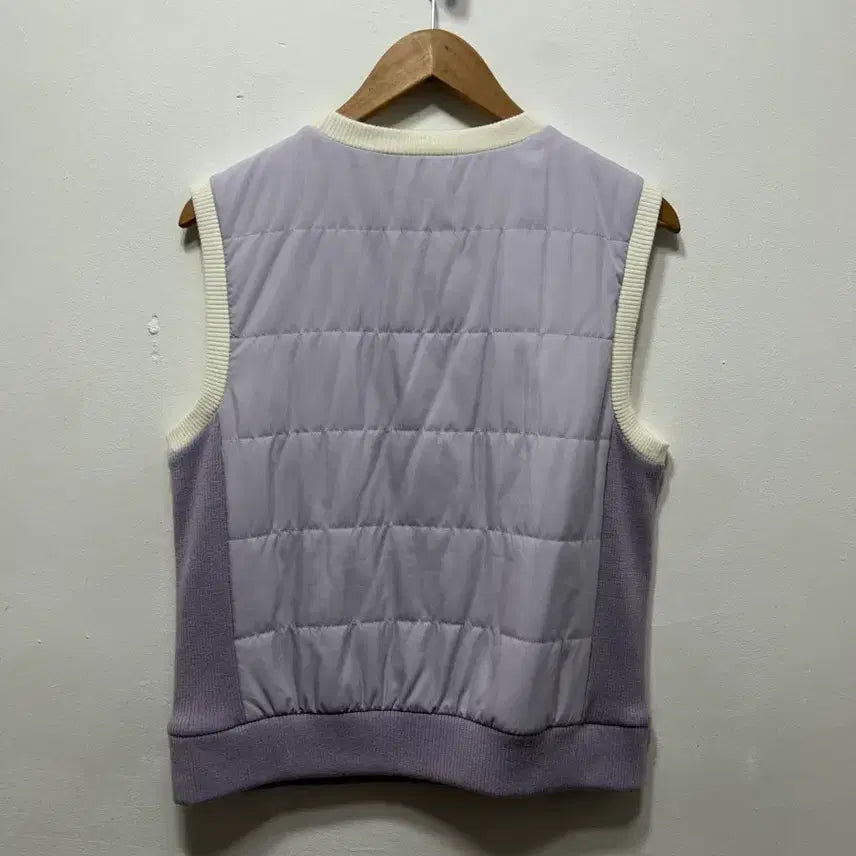 [BUNJANG] Beanpole Lavender Knit Vest L / 빈폴 라벤더 컬러 니트 베스트 L