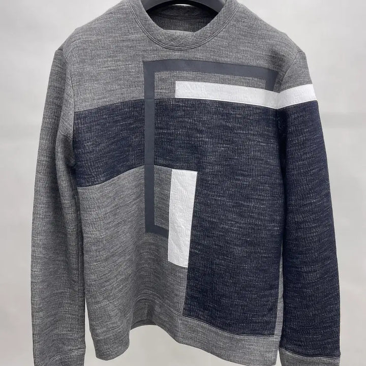 [BUNJANG] TIME HOMME Block Long Sleeve T-Shirt / 타임옴므 긴팔티셔츠