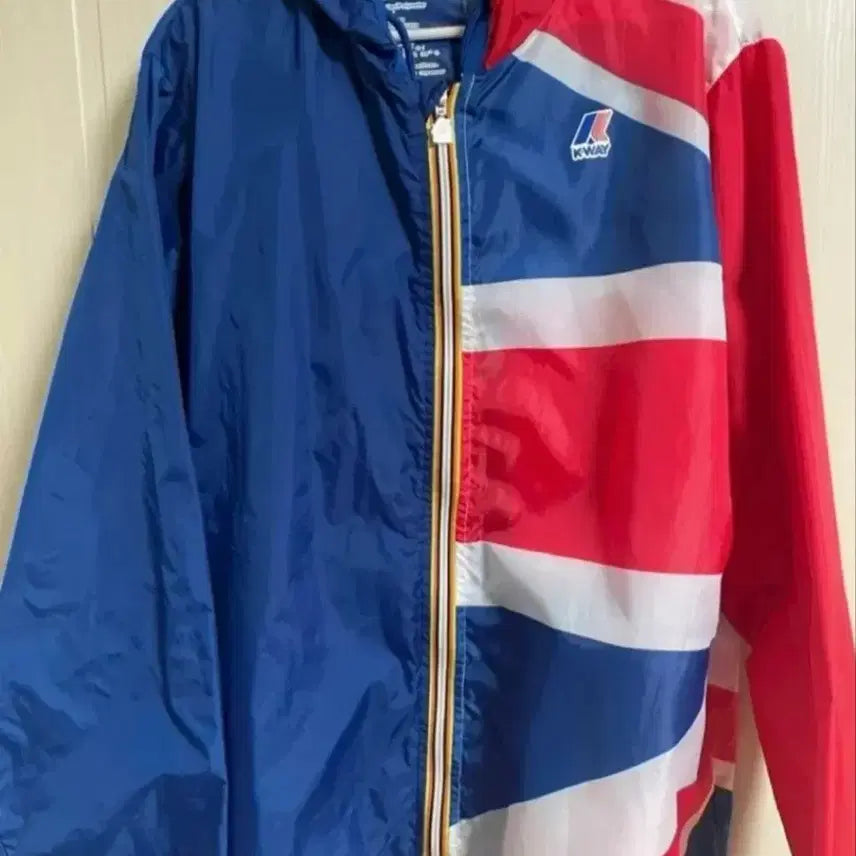 [BUNJANG] K-Way Union Jack Windbreaker Jacket / K-way 까웨 유니언잭 바람막이 L 사이즈