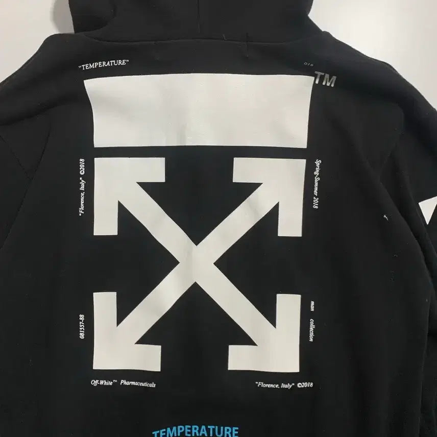 [BUNJANG] Off-White Mona Lisa Black Hoodie / 오프화이트 모나리자 블랙 후드티