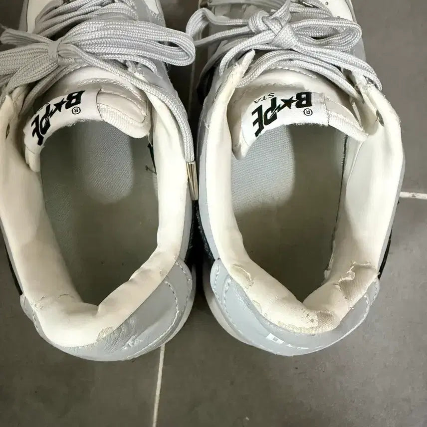 [BUNJANG] BAPE BAPE STA Sneakers White/Gray / 베이프 스타 BAPE STA 스니커즈 화이트/그레이