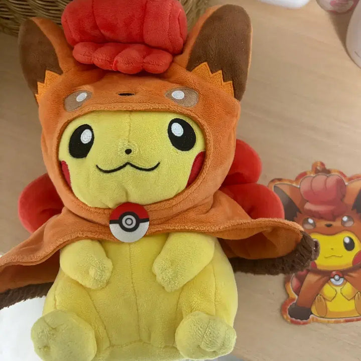 [BUNJANG] Six Tails Poncho Pikachu Plush Doll / 식스테일 판쵸츄