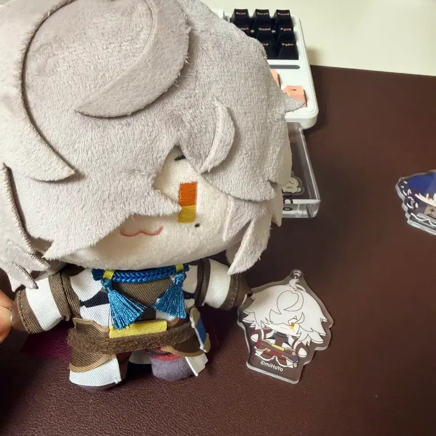 [BUNJANG] Honkai: Star Rail Jing Yuan Plush + Keychain Set / 스타레일 경원 누이+키링