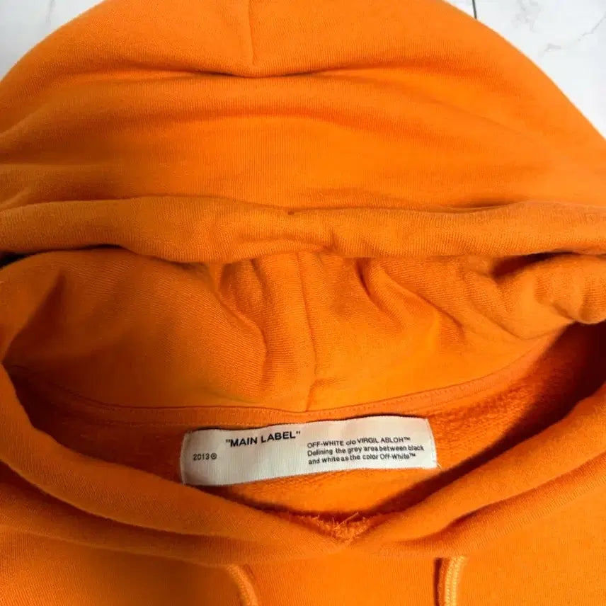 [BUNJANG] OFF-WHITE Orange Hoodie / OFF-WHITE 오프화이트 오렌지 후드티