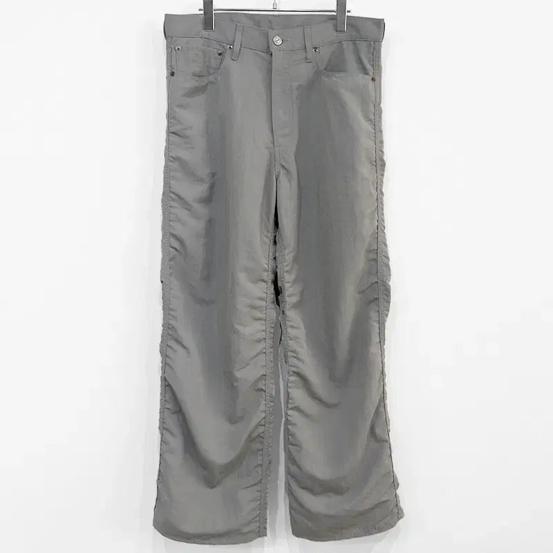 [BUNJANG] Unused Nylon Pants Gray Size 2 / 언유즈드 25FW 나일론 팬츠 그레이 2사이즈 판매합니다