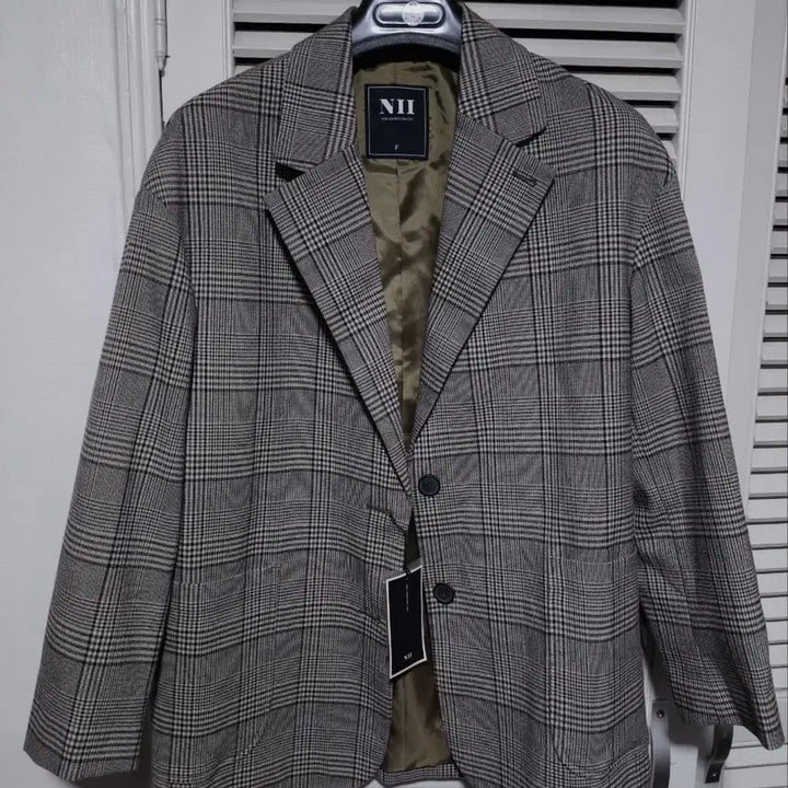 [BUNJANG] NII Check Blazer / 새거 F 프리 NII 니 체크 블레이져