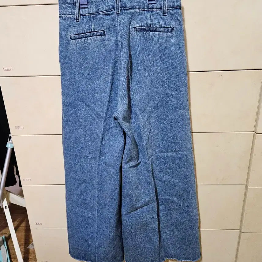 [BUNJANG] Blue Denim Wide Long Pants / 청 데님 와이드 롱 팬츠