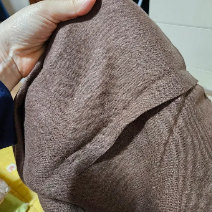 [BUNJANG] Brown Cotton Baggy Fit Pants / 브라운 배기핏 면바지