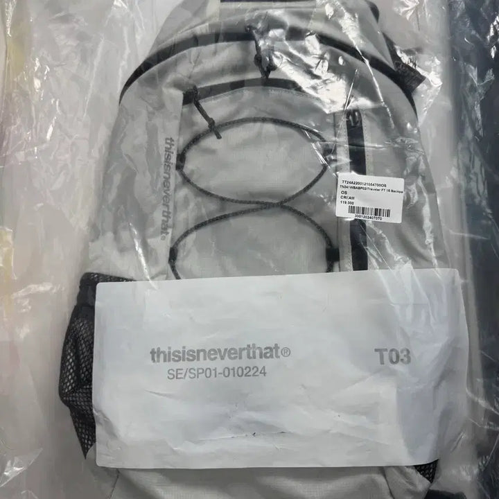[BUNJANG] Thisisneverthat Traveler FT 15 Backpack Cream / 디스이즈네버댓 트래블러 FT 15 백팩 크림