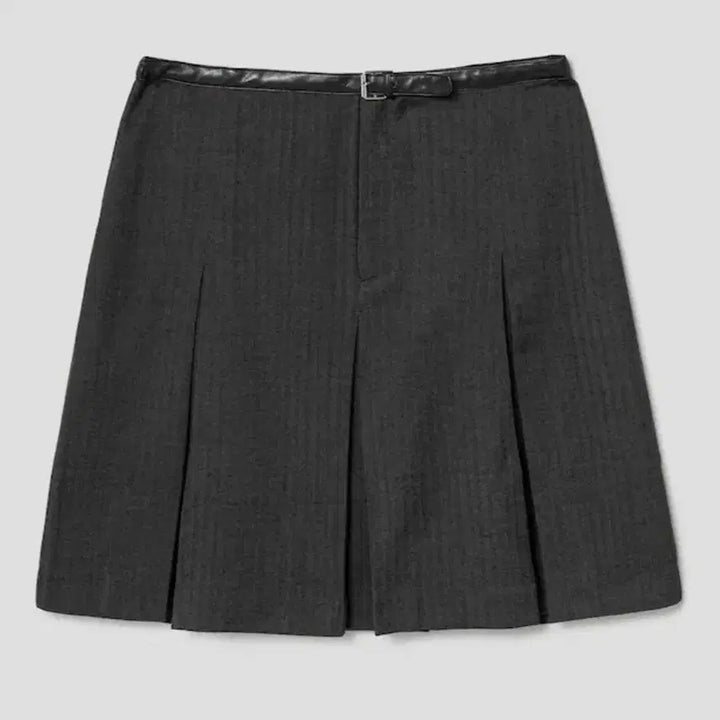[BUNJANG] 8SECONDS NORMCORE Pleated Midi Skirt - Ash / 에잇세컨즈 놈코어 플리츠 스커트 - 애쉬