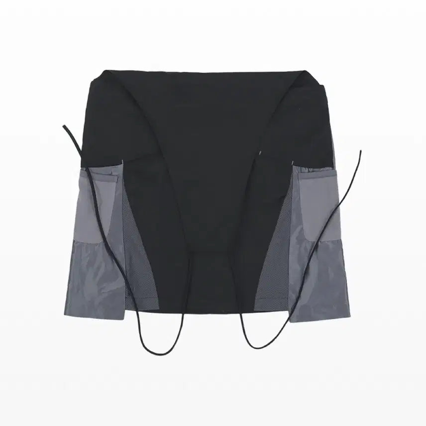 [BUNJANG] Ohos Cyber Mesh Overall Skirt Black / 오호스 싸이 메쉬 오버롤 스커트 블랙