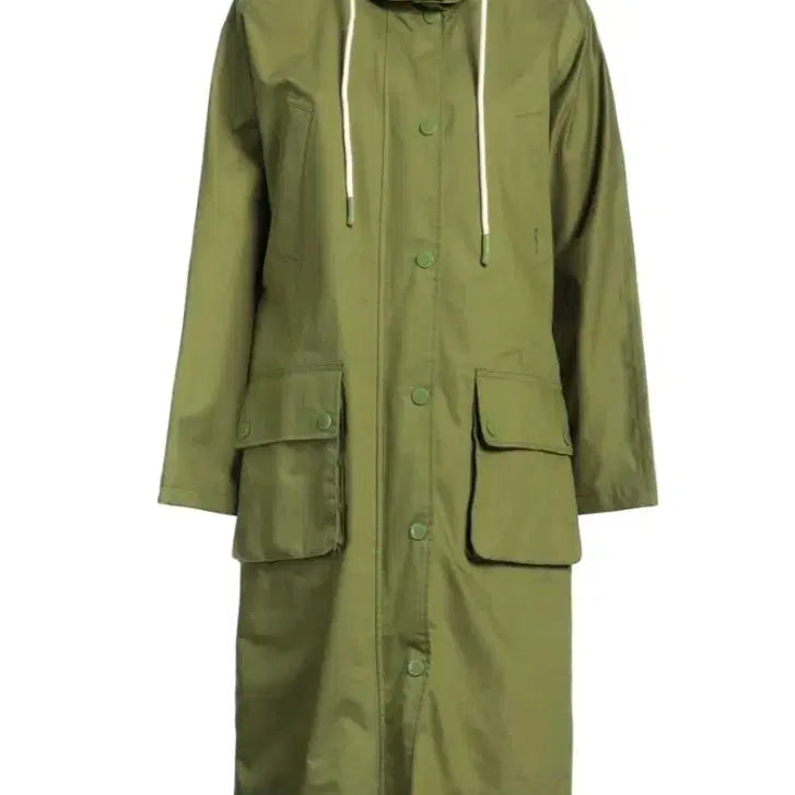[BUNJANG] Barbour Alexa Chung Khaki Full Length Jacket / 바버 알렉사청 카키색 풀 렝스 자켓