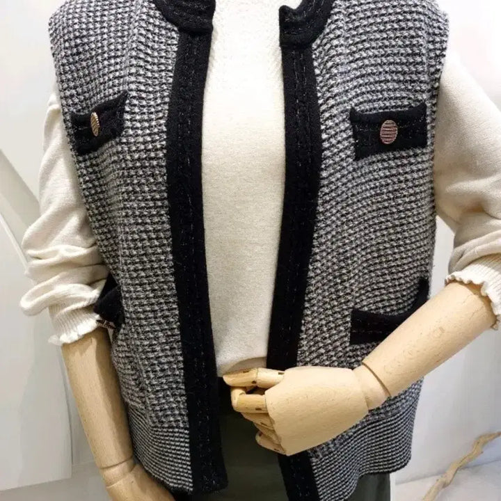 [BUNJANG] Tweed Vest / 고급보세 트위드 조끼