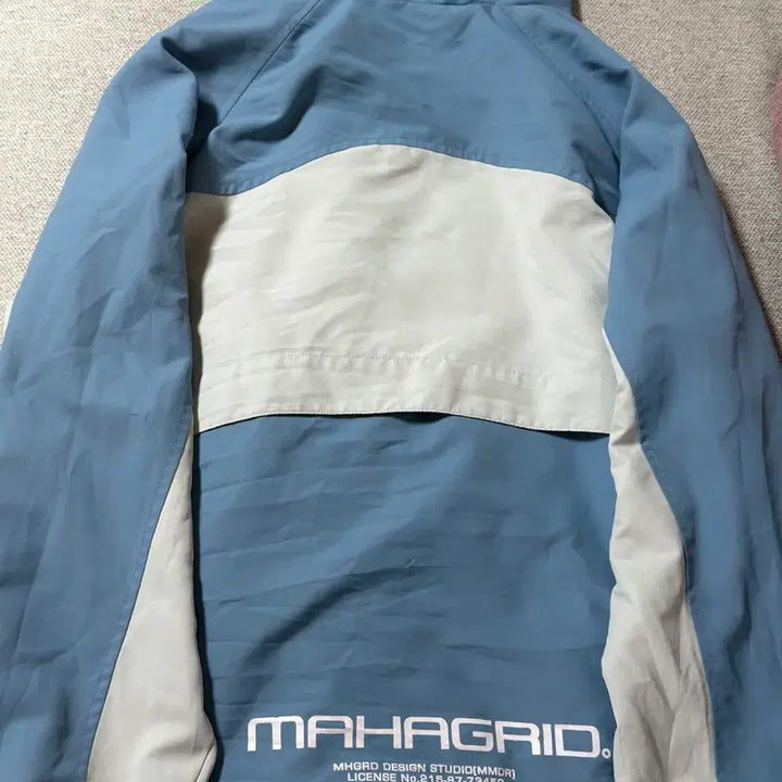 [BUNJANG] Mahagrid Dobby Windbreaker Blue / 급처 마하그리드 도비 윈드브레이커 블루 판매