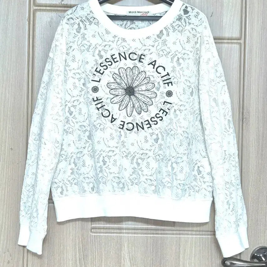 [BUNJANG] Mardi Mercredi Lace Sweatshirt (Women&