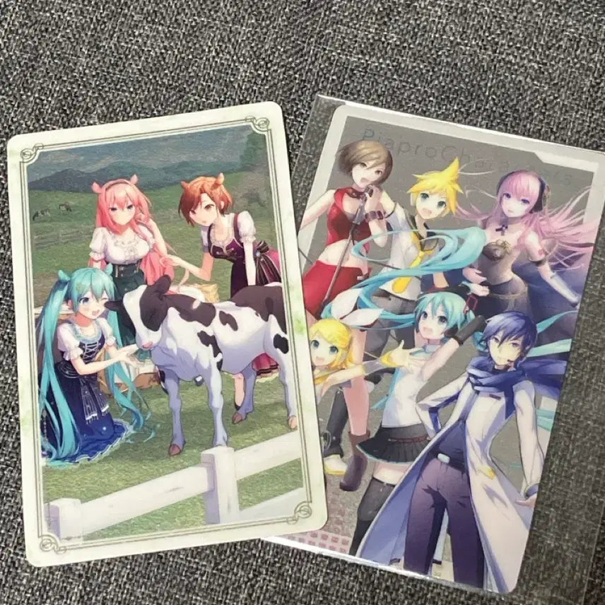 [BUNJANG] Vocaloid Hatsune Miku Cards (2pcs) / 보컬로이드 카드 하츠네미쿠 카드 2장